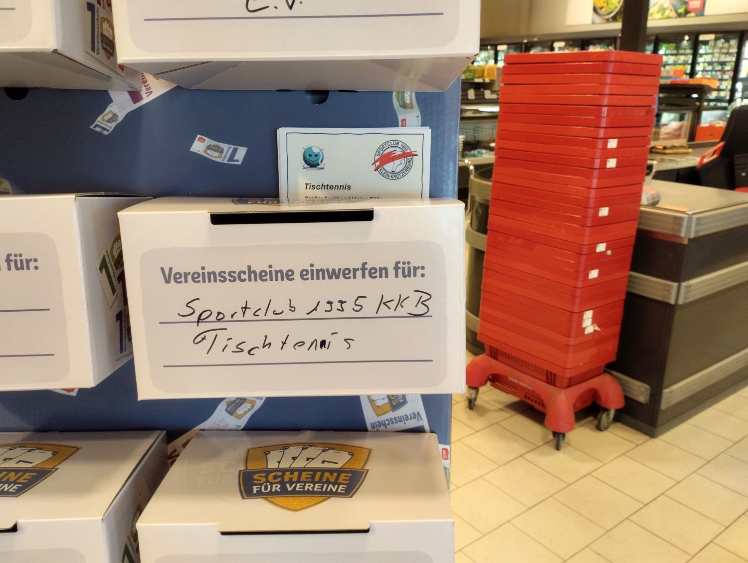 Unsere Box im Eingangsbereich