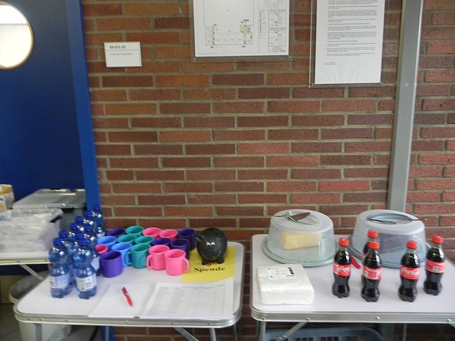 Die Cafeteria ist bereit