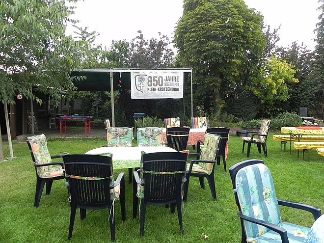 Finaler Aufbau nach dem Regen