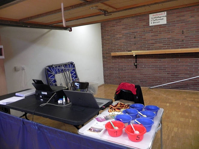 Aufbau Turnierleitung