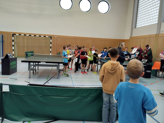 Vor der Siegerehrung, Jungen AK3